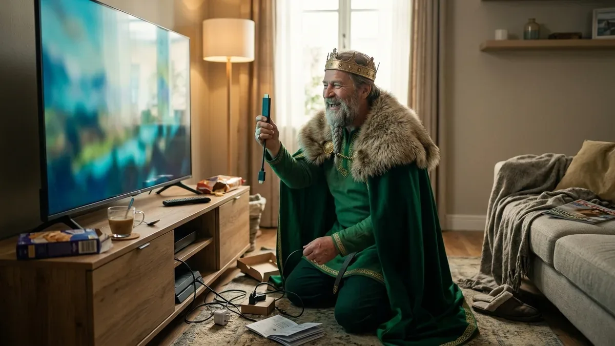 Installation av IPTV på Fire TV Stick – streamingstickan kopplas in bakom tv:n